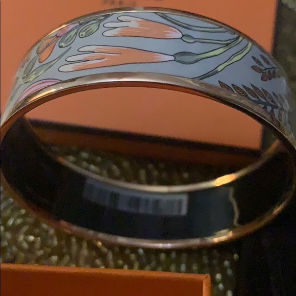 COPY - Hermes Printed Enamel Wide Bracelet - Picture 4 of 8